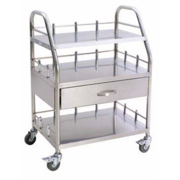 Medical Stainless Steel Trolley (THR-B023)